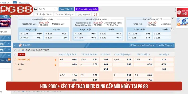 PG88 - Link Đăng Nhập PG88 Trang Chủ New + 88K Hơn 2000+ kèo thể thao được cung cấp mỗi ngày tại PG 88