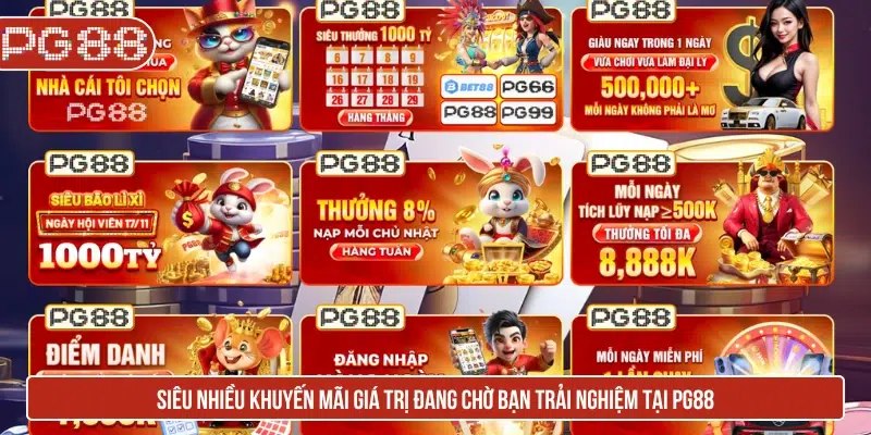 PG88 - Link Đăng Nhập PG88 Trang Chủ New + 88K Siêu nhiều khuyến mãi giá trị đang chờ bạn trải nghiệm tại PG88
